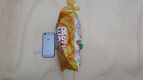 How to open a packet of chips with an iPhone