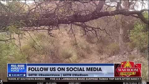 Drug cartel bunkers on the US border.