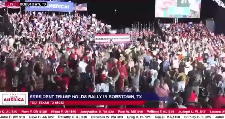 Look What Trump Supporters Did With The National Anthem at Texas Rally