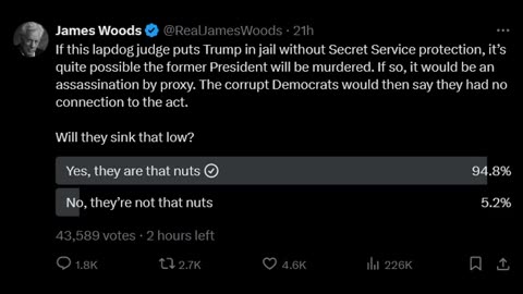 James Woods - How nuts are the Dems?