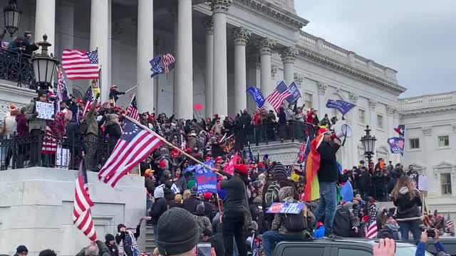 Trump Supporters take over Capitol Building and declare "MAGA Country"