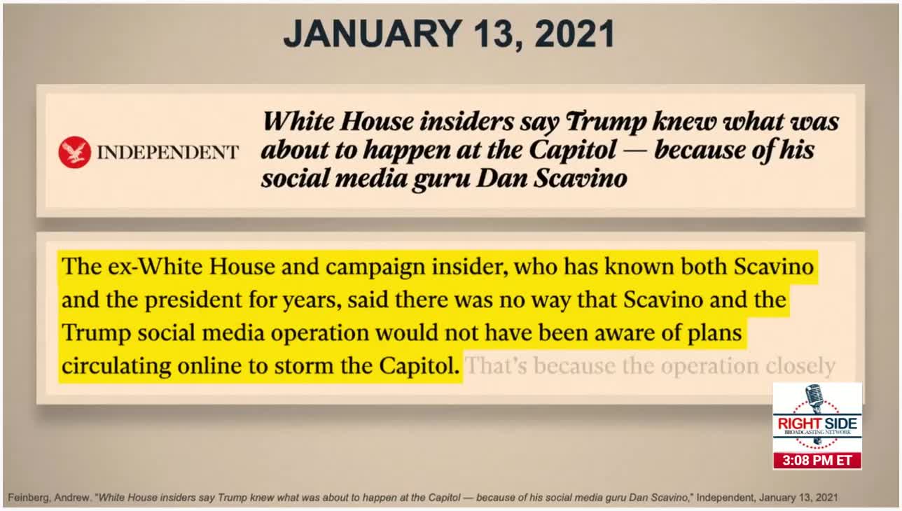 TheDonald (Patriots.win) quoted in fake Impeachment hoax 2/10/2021