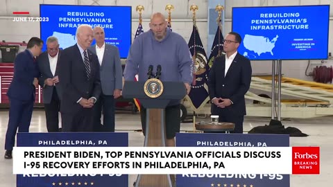 JUST IN: Biden, Pennsylvania Officials Give Update On Recovery Efforts After I-95 Highway Collapse