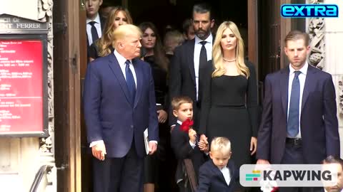 IVANA TRUMP'S CASKET ARRIVES AT MEMORIAL
