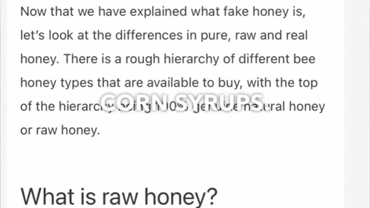 BEWARE OF FAKE🍯 HONEY