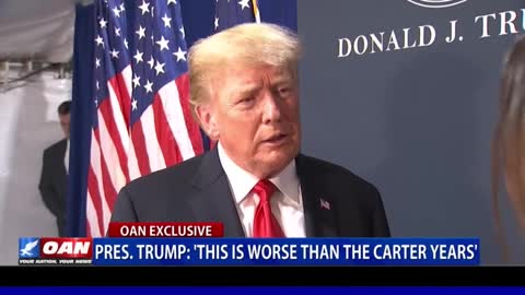 President Trump on OAN: Biden is worse than Jimmy Carter