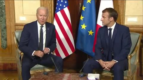 Joe Biden Meets With French President Macron After Major Diplomatic Clash