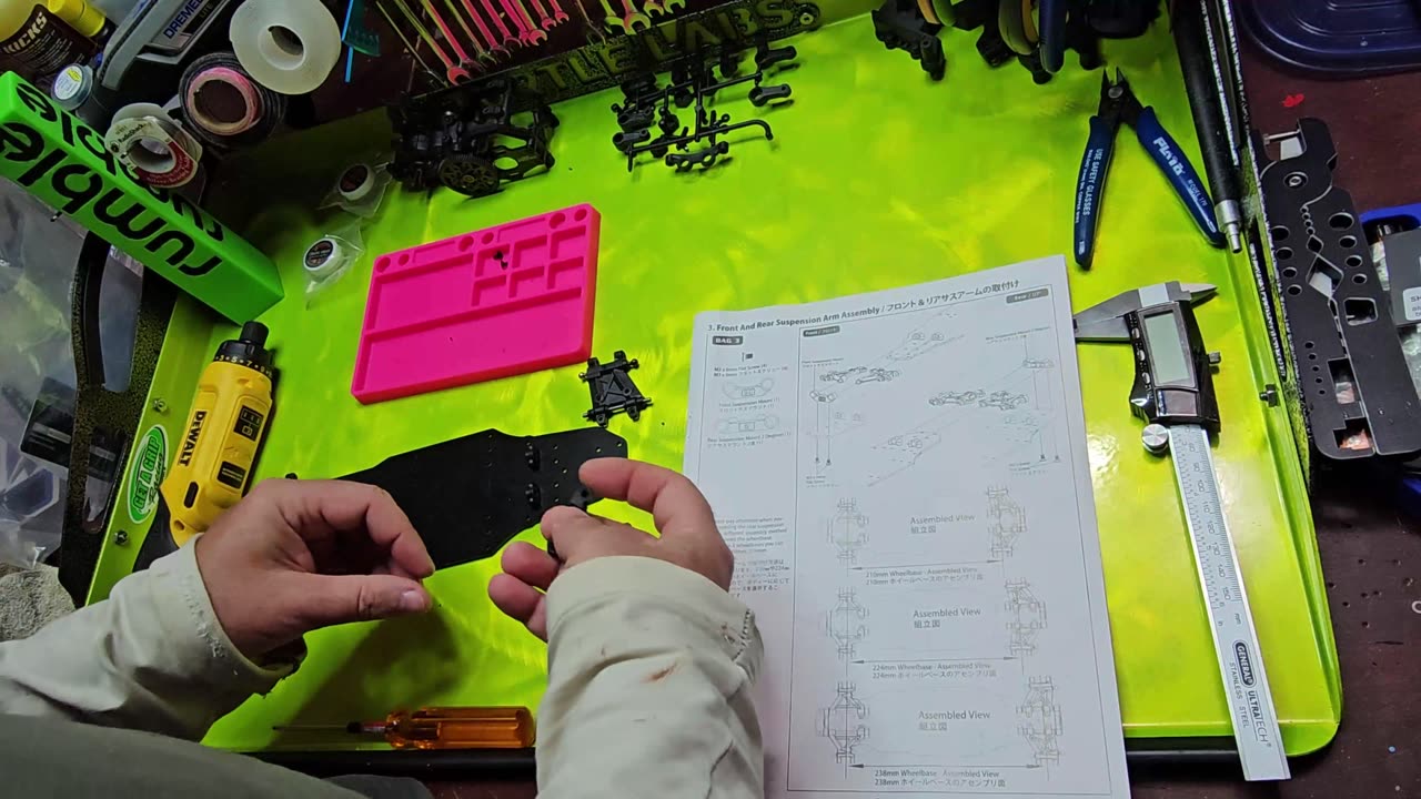 3racing MG EVO FWD M-Chassis RC Car Build Ep06