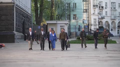 Zelensky and Kamala Harris meeting