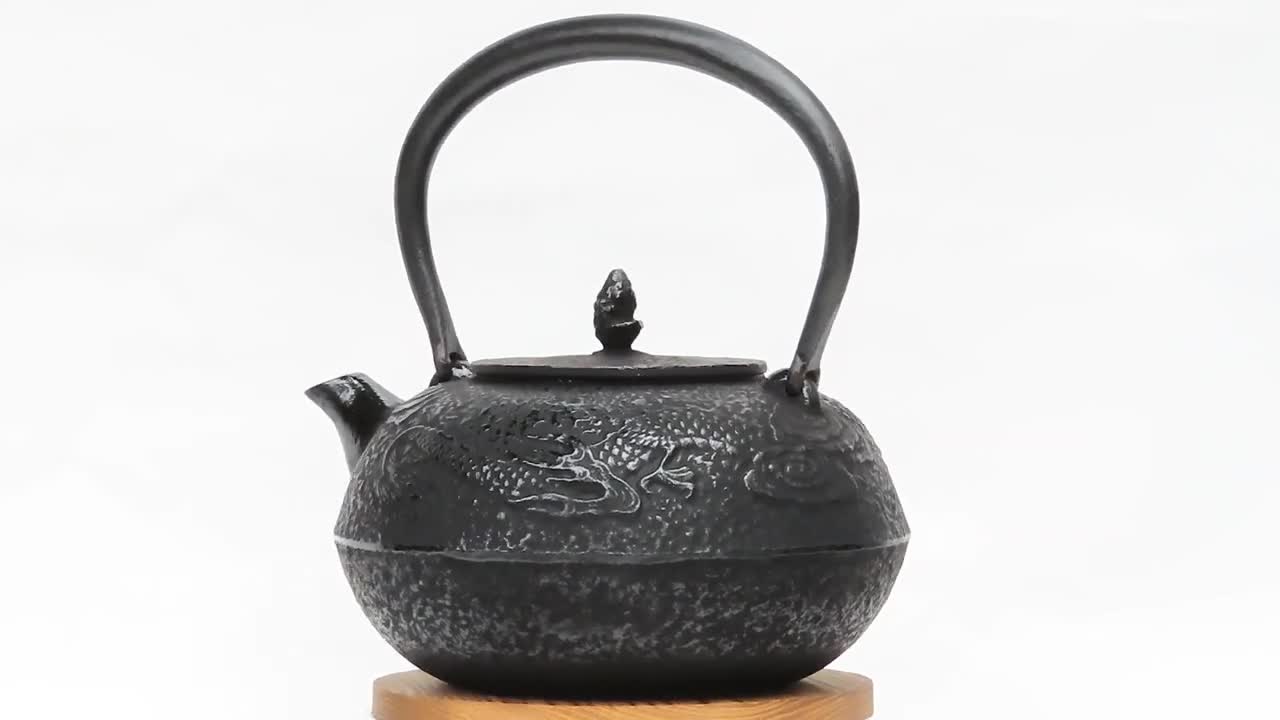 Nanbu tekki tetsubin Japanese cast iron kettle Dragon