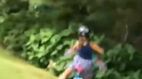 Girl Try Cycling.😂😂