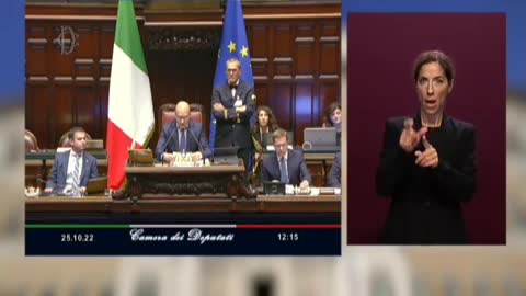 🔴 Primo intervento del Pres. del Consiglio Giorgia Meloni alla Camera dei Deputati (25/10/2022)