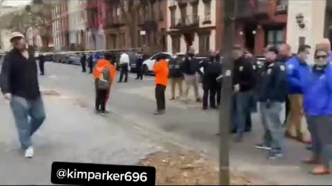 NYPD Tear Down A Homeless Encampment In Lower Manhattan