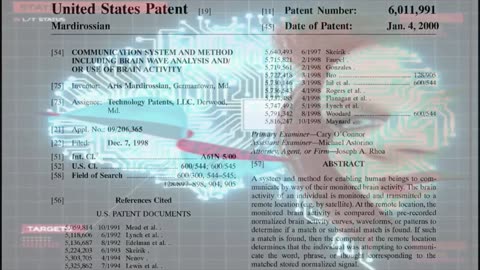 DR JAMES GIODANO - MIND READING VIA SATELLITES PATENT