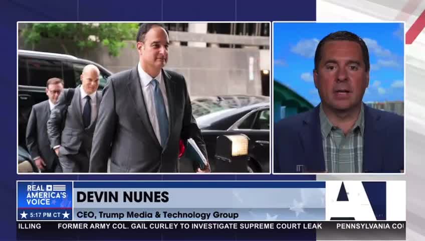 Devin Nunes speaks about the fake news media not covering the Sussmann Trial 5-24-22