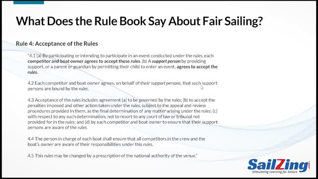 What is Fair Sailing? - Racing Rules of Sailing 2021 2024