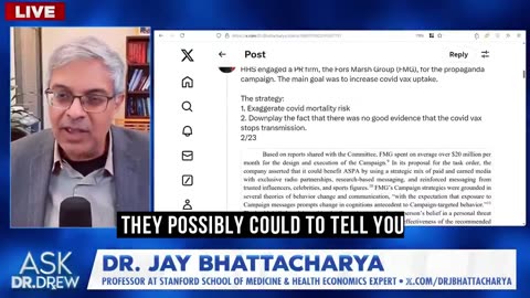 Dr. Jay Bhattacharya: HHS Spent $1B on COVID Propaganda