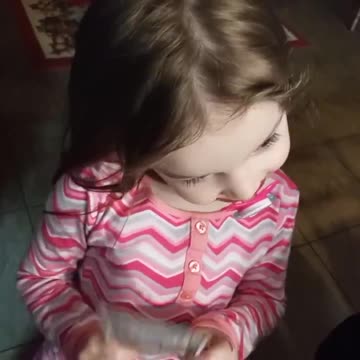 3 Year Old Got TRUMP Money for Christmas...