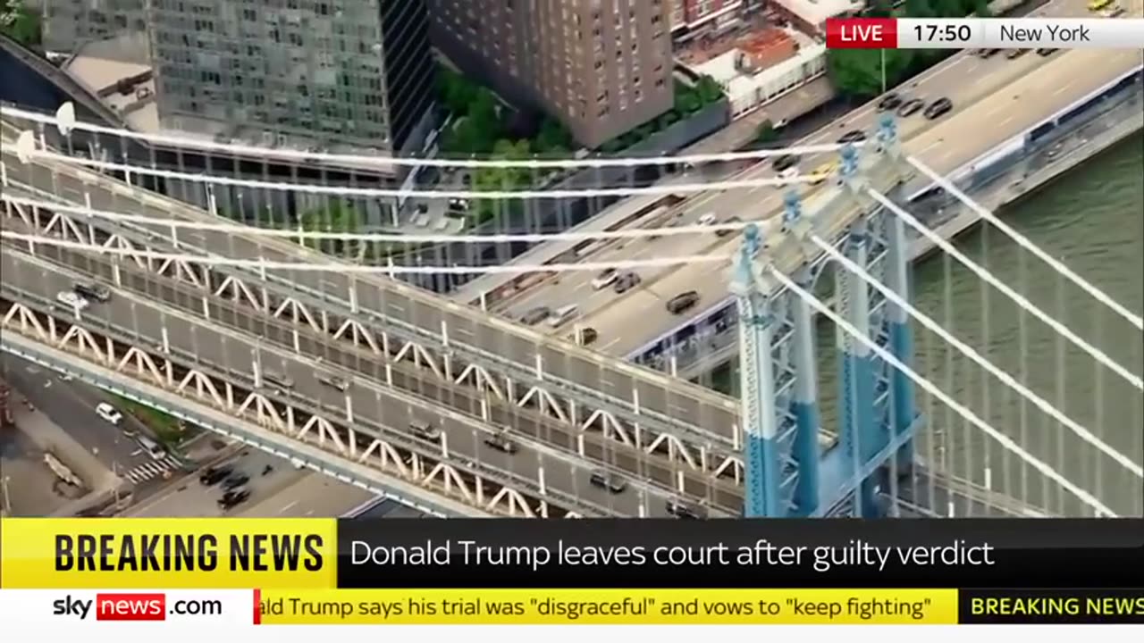 Trump verdict_ 'No one is above the law' says Biden camp Sky News