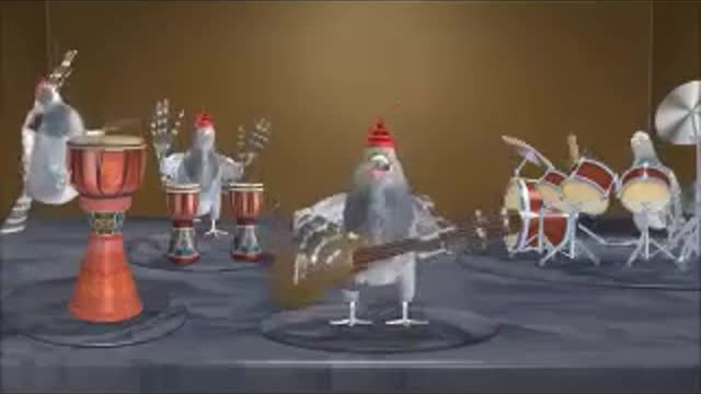 Dancing Chickens Jingle bell African style