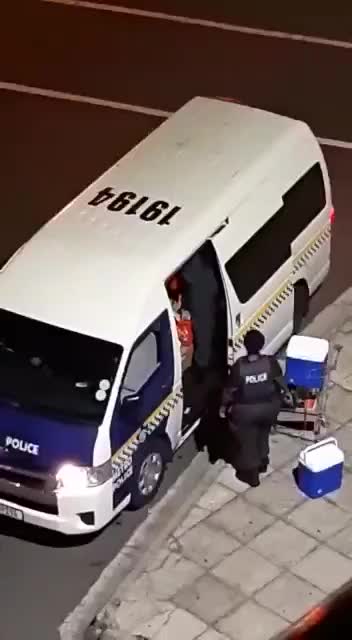 Metro police load items