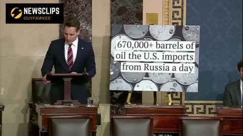 Senator Josh Hawley Speak At Senate Floor