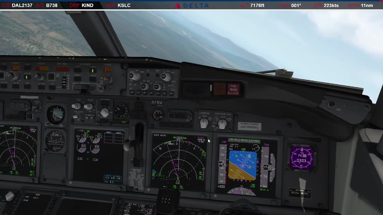 Landing in Salt Lake City (KSLC)