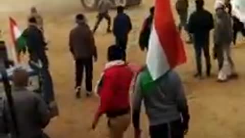 Tractor incident in crowed