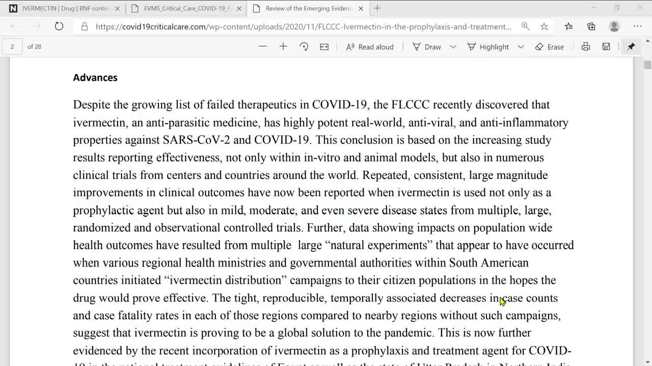 Ivermectin - 1 of 2 Treatments for COVID 19