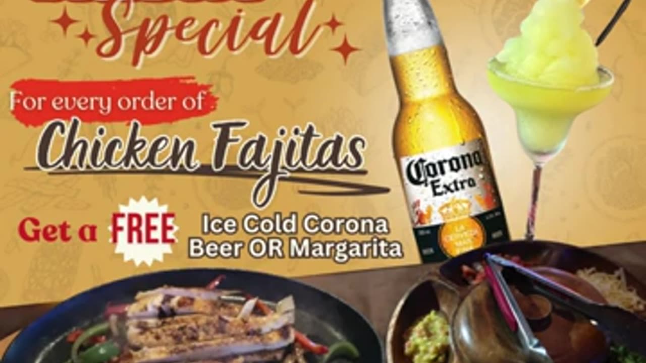 T-Backs Sports Bar and Grill Sports Schedule and Chicken Fajitas special for Friday June 21, 2024