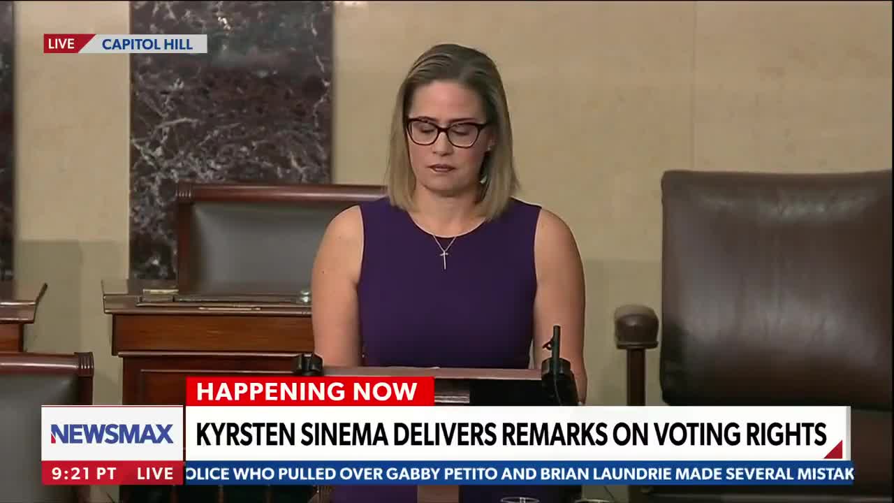 Sinema DESTROYS Biden's Agenda In One Speech