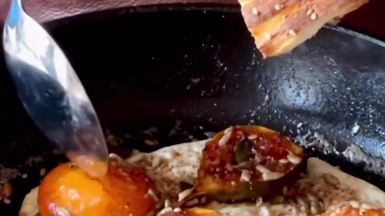 Honey-Glazed Figs#Fried Eggs