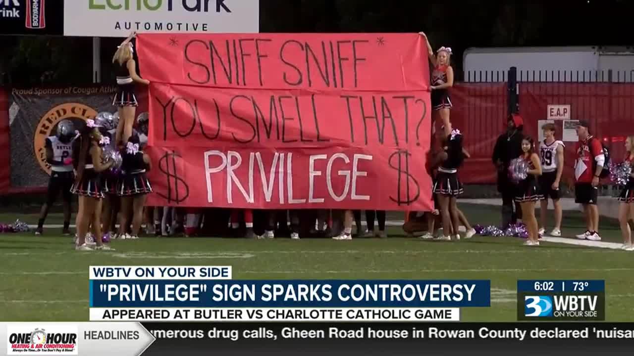 North Carolina public high school taunts private Catholic High School for 'privilege'