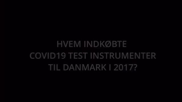 KØBTE DANMARK COVID-19 TESTKIT I 2017?