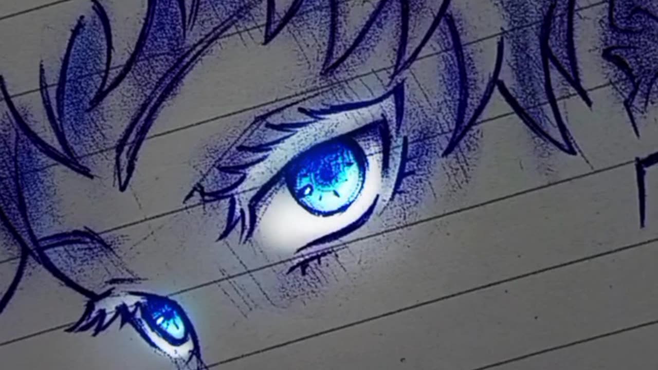 How I draw ✨ professional ✨ gojo's eyes ❤️‍🔥