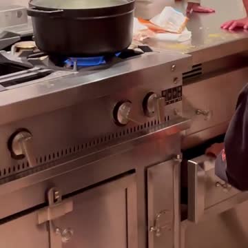 Kim Kardashian West kids making noodles