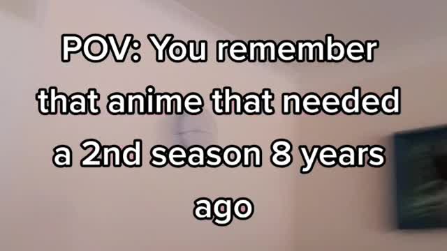 POV: You remember that anime that needed a 2nd season 8 years ago - NoSchoolSaturday