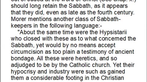 History of the Sabbath and First Day of the Week, Part 16