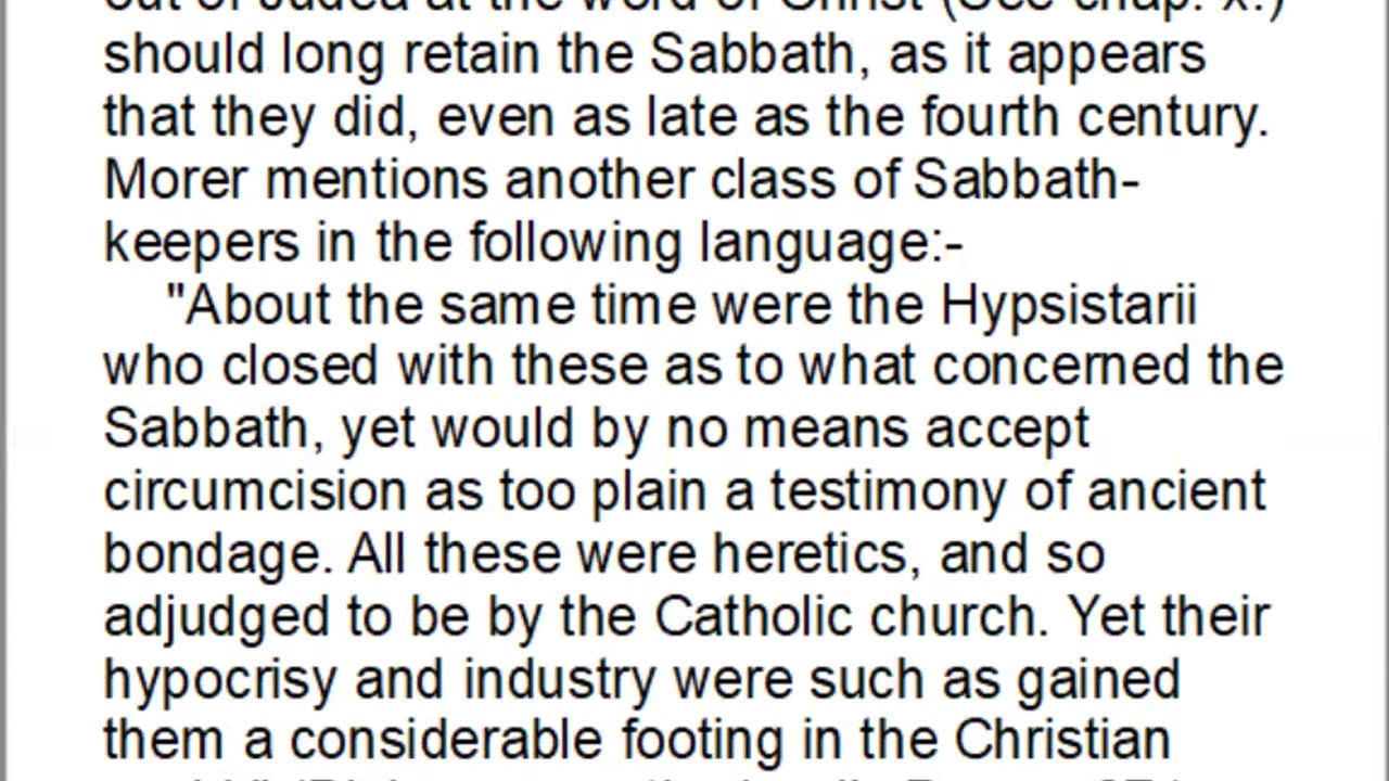 History of the Sabbath and First Day of the Week, Part 16