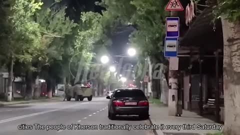 Footage of a shootout in Kherson instead of fireworks on City Day. The people of Kherson tradition