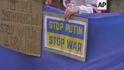 Protest in Pretoria over Russia invasion of Ukraine