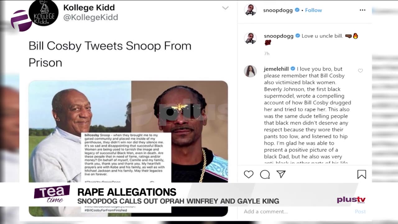 Snoop Dogg Calls Out Oprah Winfrey and Gayle king