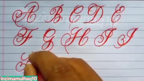 Handwriting Calligraphy ABC Writing Copperplate_Calligraphy_AtoZ Led Pencil Pen