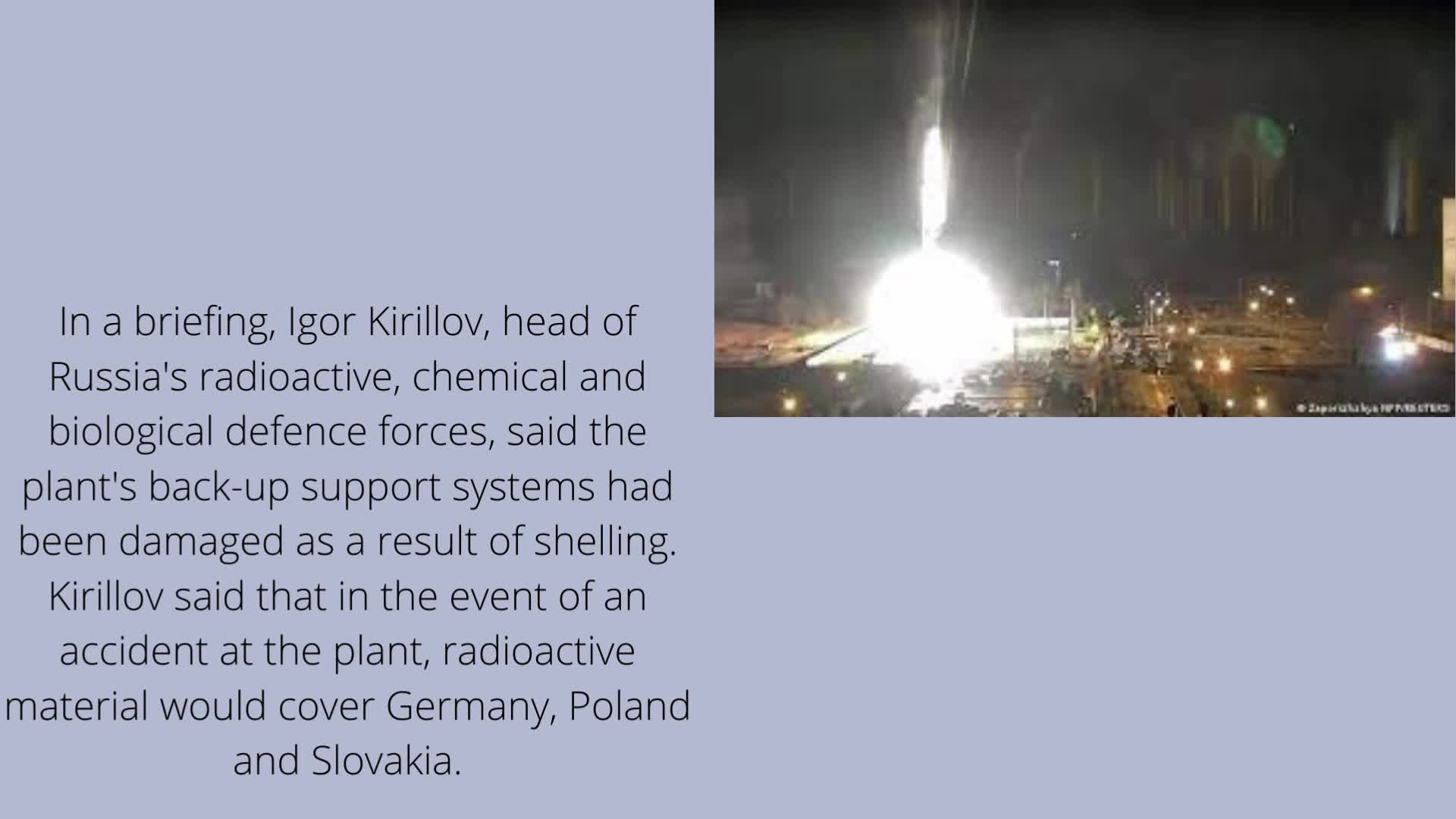 Russias Defence Ministry says it may shut down Zaporizhzhia nuclear plant if shelling continues