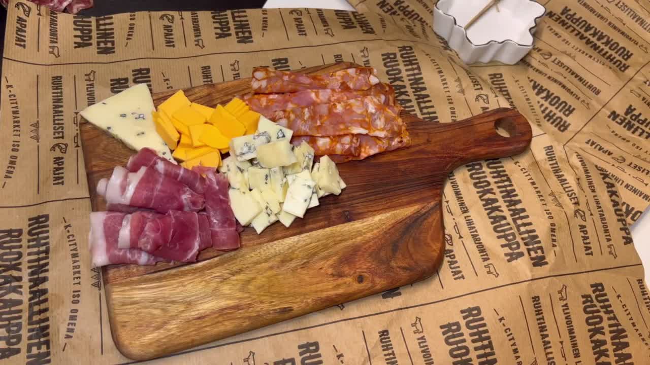 Forming a cheese plate!