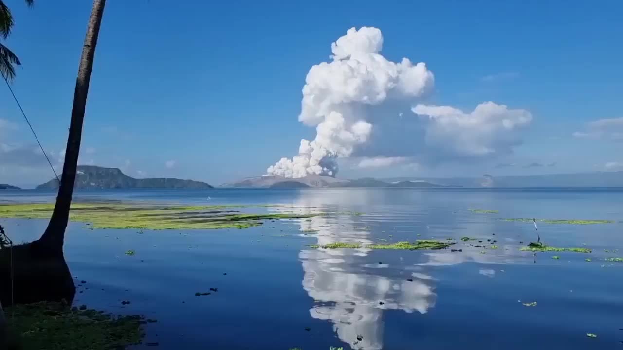 Erupting Taal Volcano Philippines | March 26 2022