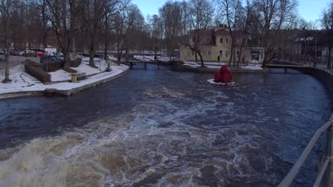 Invid Svartån. Örebro 12 Febr. 2019