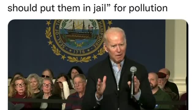 Joe Biden, “Put fossil fuel execs in jail”!