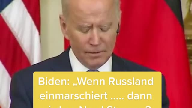Biden: "Wir werden Nordstream 2 zerstören"