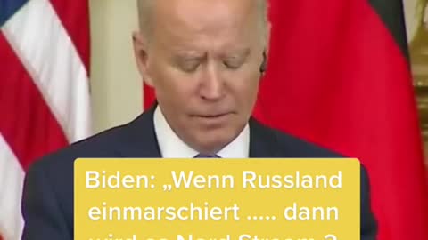 Biden: "Wir werden Nordstream 2 zerstören"